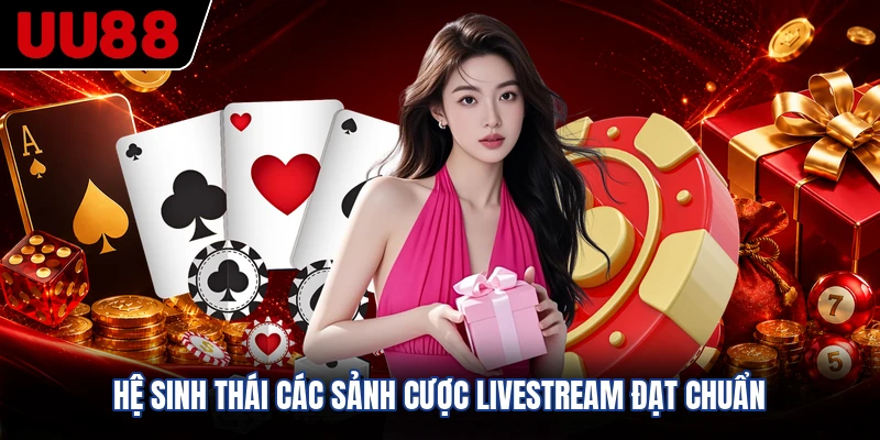 Hệ sinh thái các sảnh cược livestream đạt chuẩn